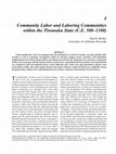 Research paper thumbnail of Community Labor and Laboring Communities within the Tiwanaku State (C.E. 500–1100