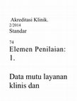 Research paper thumbnail of Akreditasi Klinik