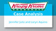 Case Analysis Krispy Kreme Cover Page