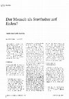 Research paper thumbnail of Der Mensch als Statthalter auf Erden? Aspekte einer Ḫalīfa-Theologie