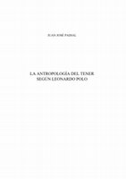 La antropología del tener según Leonardo Polo Cover Page