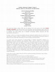 Research paper thumbnail of Call for Abstracts Volume 3, Issue 1