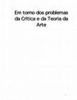 Research paper thumbnail of Em torno dos problemas da Crítica e da Teoria da Arte.docx