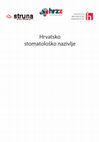 Research paper thumbnail of Hrvatsko stomatološko nazivlje