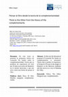 Research paper thumbnail of Pensar al Otro desde la teoría de la complementariedad