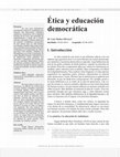 Ética y educación democrática Cover Page