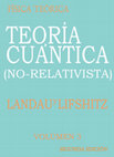 TEORIA CUANTICA NO-RELATIVISTA - LANDAU y LIFSHITZ Cover Page