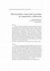 Research paper thumbnail of Historia política: notas sobre sus formas de comprensión y elaboración