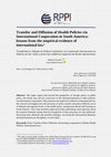 Research paper thumbnail of Transfer and Diffusion of Health Policies via International Cooperation in South America: lessons from the empirical evidence of international law