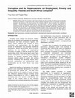 Research paper thumbnail of Corruption and its Repercussions on Employment, Poverty and Inequality: Rwanda and South Africa Compared