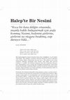 Research paper thumbnail of Halep'te Bir Nesimi