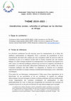 Research paper thumbnail of PROGRAMME THÉMATIQUE DE RECHERCHE (PTR-CAMES) Langues, Sociétés, Cultures et Civilisations. Projet::  "Considérations sociales, culturelles et politiques sur les élections en Afrique"