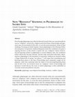 Research paper thumbnail of Non “Religious” Knowing and Ignoring in Pilgrimages to Sacred Sites: Greek Cypriot’s “Returns” to the Monastery of Apostolos Andreas (Cyprus)