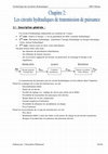 Chapitre 2 les circuits hydrauliques de transmission de puissance Cover Page