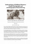 Research paper thumbnail of Anthropology of Childhood Memory: Family Photographs and Autobiographical Remembering