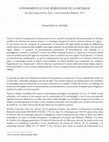 Research paper thumbnail of FONDEMENTS D´UNE SÉMIOLOGIE DE LA MÚSIQUE