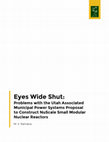 Research paper thumbnail of Eyes Wide Shut: Problems with the Utah Associated Municipal Power Systems Proposal to Construct NuScale Small Modular Nuclear Reactors