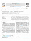 Research paper thumbnail of First-principles study of tensile and shear strength of Fe-Al and α-AlFeSi intermetallic compound interfaces