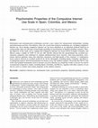 Research paper thumbnail of Psychometric Properties of the Compulsive Internet Use Scale in Spain, Colombia, and Mexico