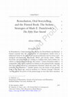 Research paper thumbnail of Gibbons, A. (2019) 'Remediation, Oral Storytelling, and the Printed Book: The Stylistic Strategies of Danielewski’s The Fifty Year Sword', in Schaefer, H. and Starre, A. (eds) The Printed Book in Contemporary American Culture: Media, Object, Metaphor, Basingstoke: Palgrave Macmillan, pp.179-202.