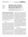 Identification of single archaeological textile fibres from the cave of letters using synchrotron radiation microbeam diffraction and microfluorescence Cover Page