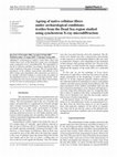 Ageing of native cellulose fibres under archaeological conditions: textiles from the Dead Sea region studied using synchrotron X-ray microdiffraction Cover Page