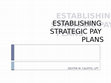 ESTABLISHING STRATEGIC PAY PLAN Cover Page