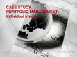 Research paper thumbnail of CASE STUDY PORTFOLIO MANAGEMENT: Individual Investor Portfolio Management for Financial Advisors