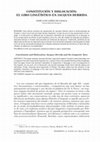 Research paper thumbnail of Constitución y dislocación: el giro lingüístico en Jacques Derrida