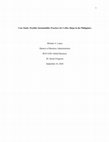 Research paper thumbnail of Case Study: Possible Sustainability Practices for Coffee Shops in the Philippines Masters of Business Administration BUS 6100: Global Business