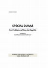 Research paper thumbnail of Special Duaas for Problems of Day-to-Day Life