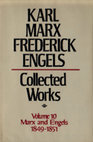 Marx engels collected works volume 10a m karl marx Cover Page