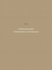 Contemporaneity of Ornament in Architecture Cover Page