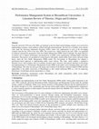 Research paper thumbnail of Performance Management System in Mozambican Universities: A Literature Review of Theories, Origin and Evolution