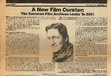 Research paper thumbnail of A New Film Curator: The Eastman Film Archives Looks at 2001