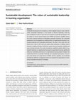 Research paper thumbnail of Sustainable development: The colors of sustainable leadership in learning organization