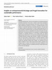 Research paper thumbnail of Insights on entrepreneurial bricolage and frugal innovation for sustainable performance