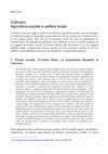 Research paper thumbnail of Coltivarci. agricoltura sociale e welfare locale