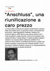 A. Brogani, "Anschluss", una riunificazione a caro prezzo, intervista a Vladimiro Giacché , ilDeutschItalia.com, 19 novembre 2020 Cover Page