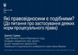 Research paper thumbnail of Які правовідносини є подібними? (До питання про застосування деяких норм процесуального права) What Legal Relationships Are Similar? (On the Application of Certain Rules of Procedural Law)