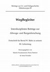 Research paper thumbnail of A. Swieder, Neue Wege der Technik für alte Wege im Harz – Zum Nutzen von LiDAR-Daten für die Altwegeforschung. In: P. Fütterer/M. Freudenreich/A. Swieder (Hrsg.), WegBegleiter. Interdisziplinäre Beiträge zur Altwege- und Burgenforschung. BUFM 89 (Langenweißbach 2019) 73–98.