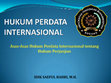 HUKUM PERDATA INTERNASIONAL - PERTEMUAN 11 Cover Page