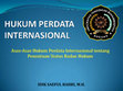 Research paper thumbnail of HUKUM PERDATA INTERNASIONAL - PERTEMUAN 12