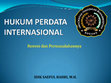 Research paper thumbnail of HUKUM PERDATA INTERNASIONAL - PERTEMUAN 14