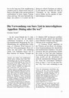 Research paper thumbnail of Die Verwendung von Sure 3,64 in interreligiösen Appellen: Dialog oder Da'wa?