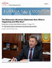 Research paper thumbnail of The Belarusian-Ukrainian Diplomatic Row: What Is Happening and Why Now?