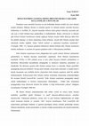 Research paper thumbnail of KİTLE İLETİŞİM ÇALIŞMALARINDA BİR ETKİ ODAKLI YAKLAŞIM: KULLANIMLAR ve DOYUMLAR