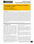 Research paper thumbnail of Determinants of Academic Staff Turnover Intention in case of Bonga University