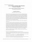 Research paper thumbnail of Level of English in Colombian Higher Education: A Decade of Stagnation