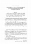 Research paper thumbnail of Menandro e la Nea: la mutata sensibilità e l’interpretazione esistenziale della nuova epoca, «A&R», n.s. 13, 2019, pp. 467-480